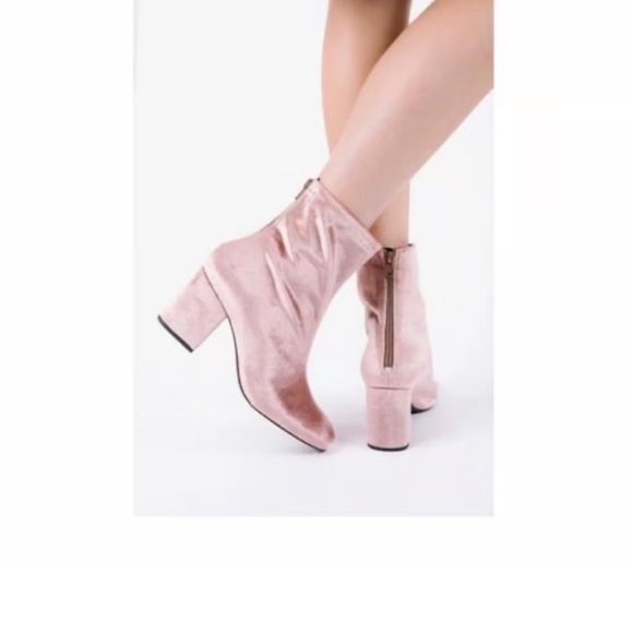 Free People velvet Cecile block heel - Picture 3 of 5